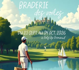 Braderie des voiles à Golf Up Grimaud