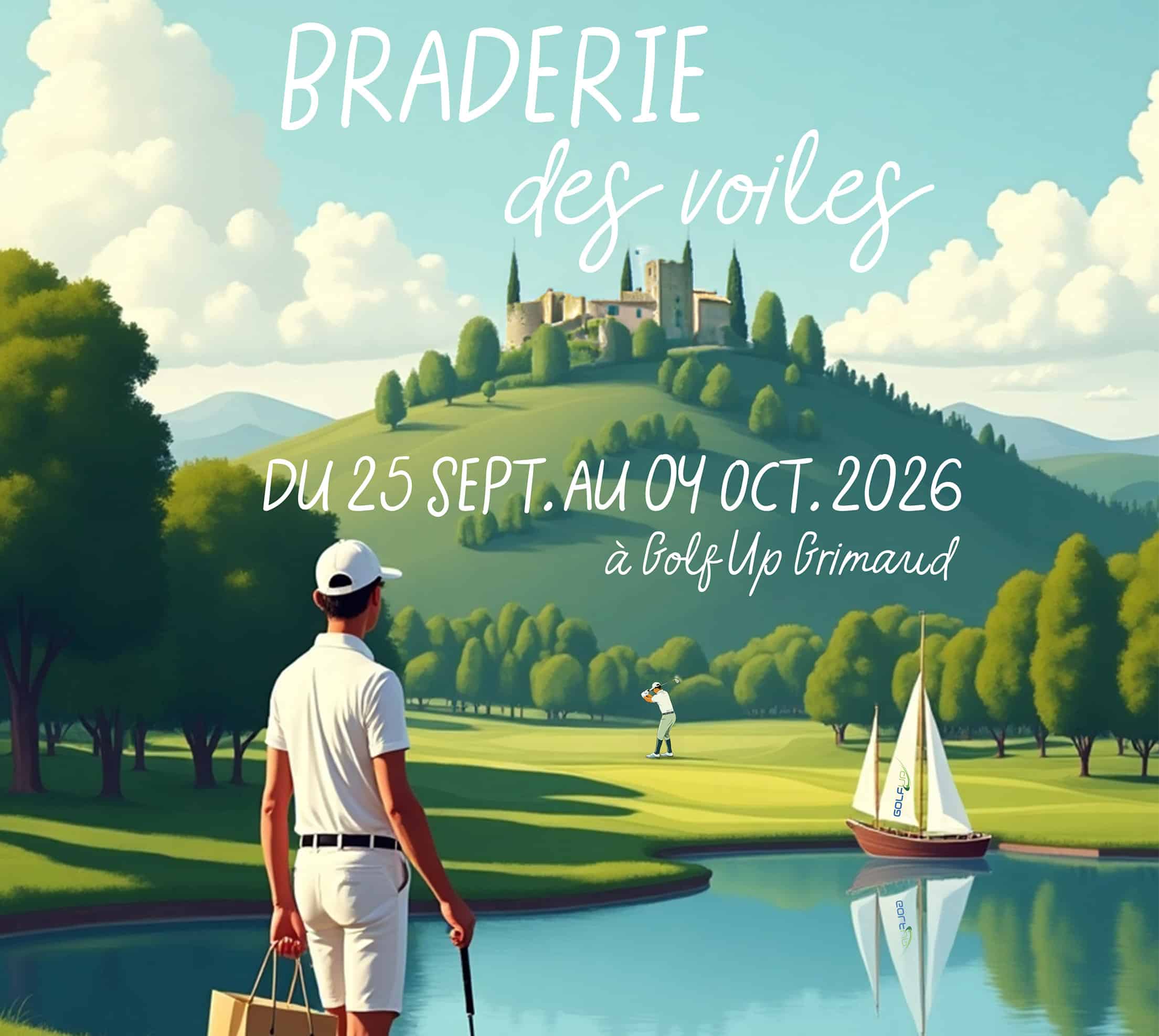 Braderie des voiles à Golf Up Grimaud